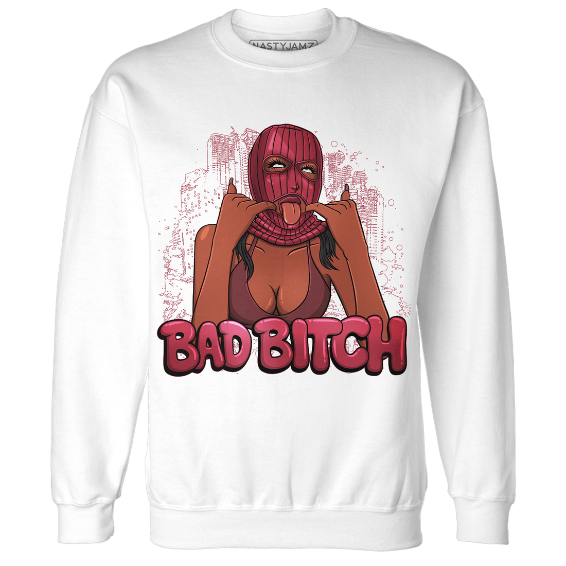 High 85 Metallic Burgundy 1s Sweatshirt Match Gangster Bad Bitch - NastyJamz