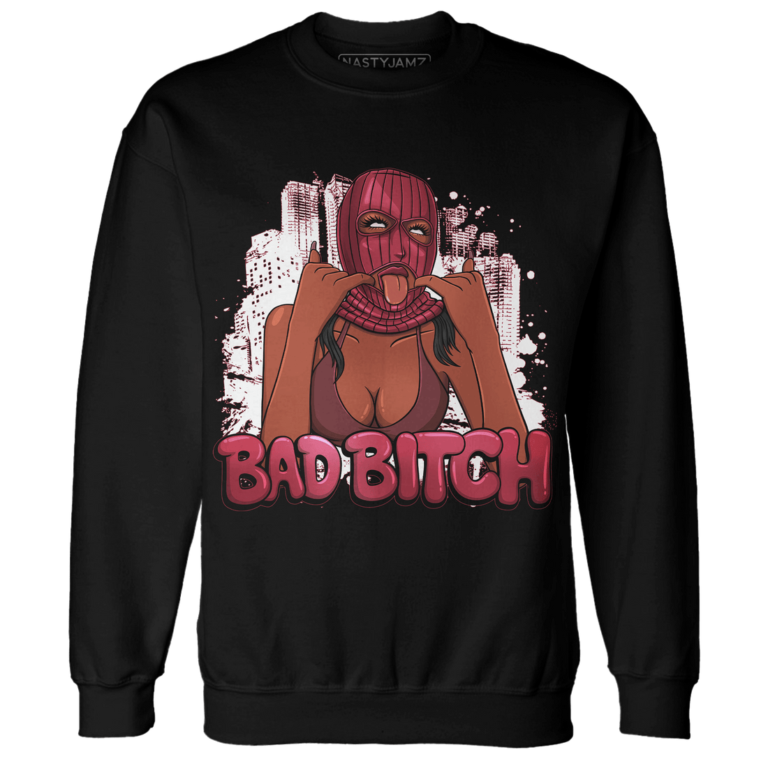 High 85 Metallic Burgundy 1s Sweatshirt Match Gangster Bad Bitch - NastyJamz