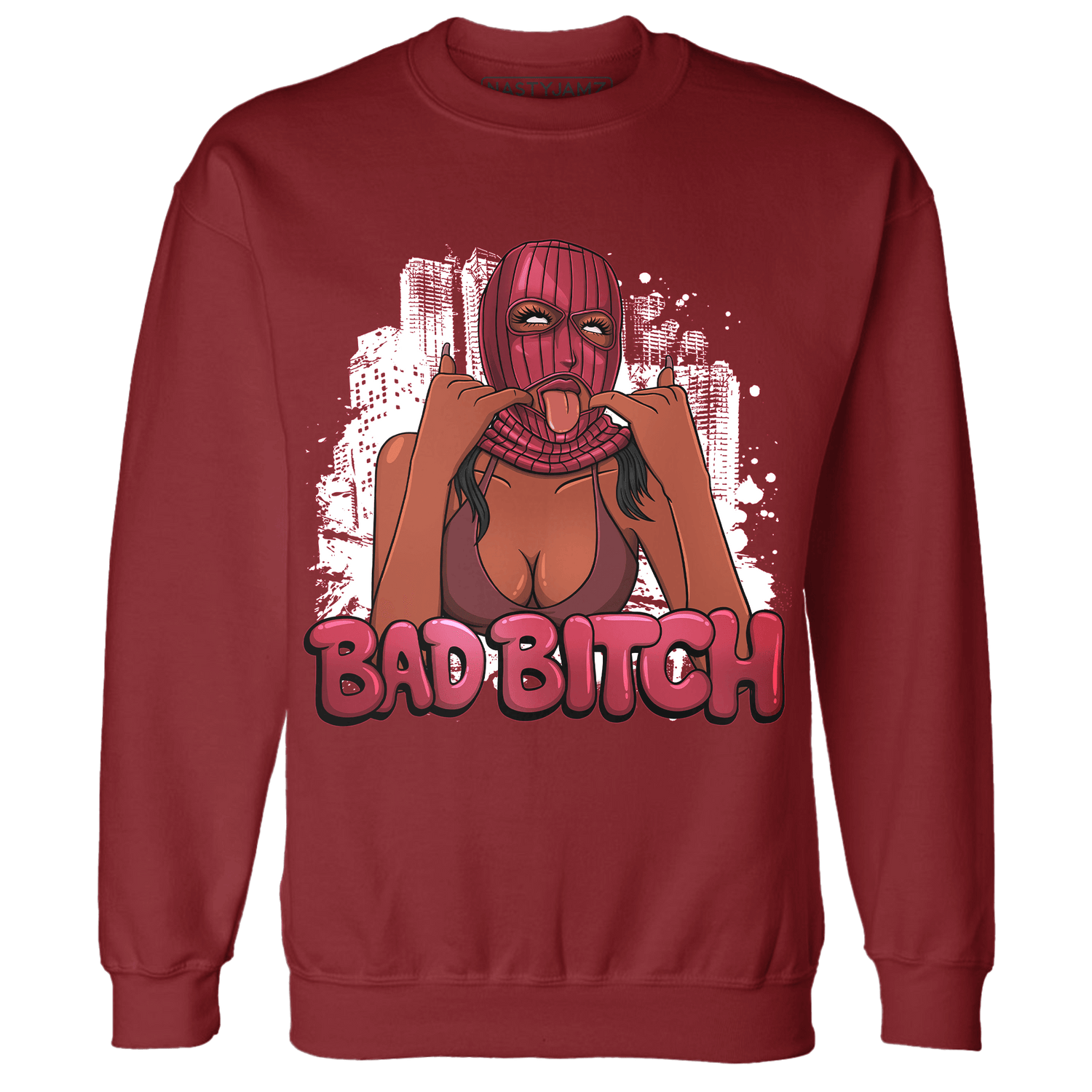 High 85 Metallic Burgundy 1s Sweatshirt Match Gangster Bad Bitch - NastyJamz