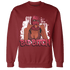 High 85 Metallic Burgundy 1s Sweatshirt Match Gangster Bad Bitch - NastyJamz