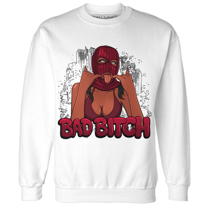 High White Team Red 1s Sweatshirt Match Gangster Bad Bitch - NastyJamz