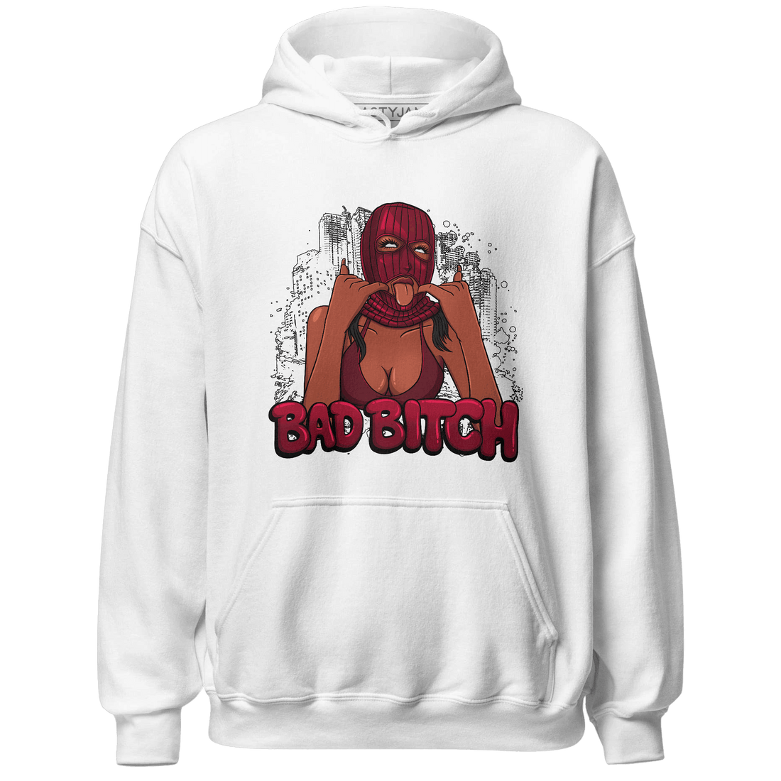 High White Team Red 1s Hoodie Match Gangster Bad Bitch - NastyJamz
