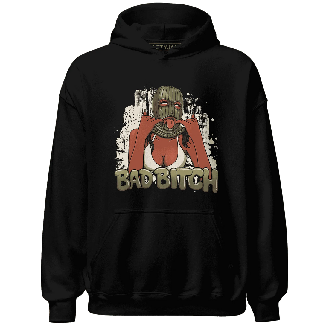 Medium-Olive-1s-NastyJamz-Hoodie-Match-Gangster-Bad-Bitch