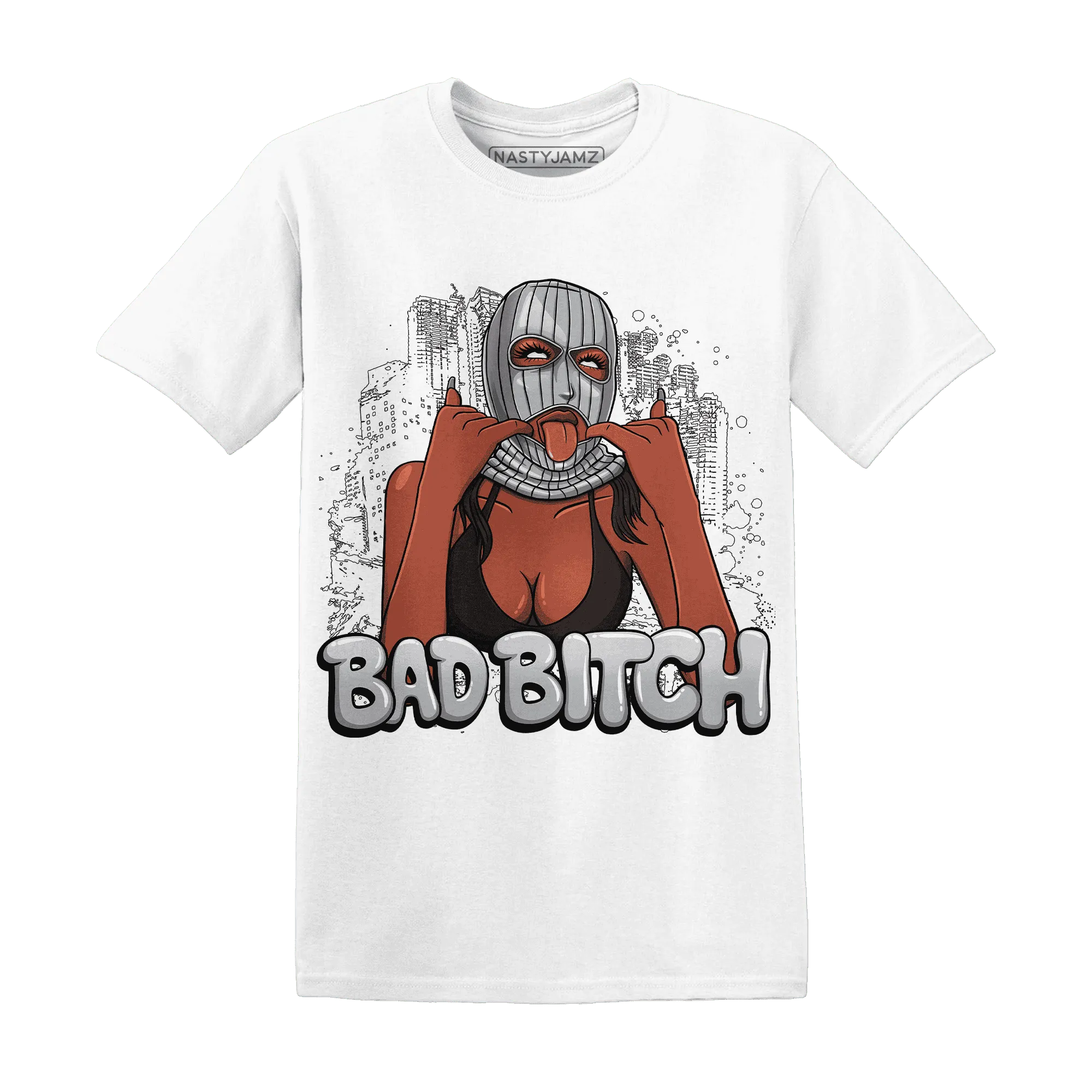 Wolf-Grey-1s-T-Shirt-Match-Gangster-Bad-Bitch