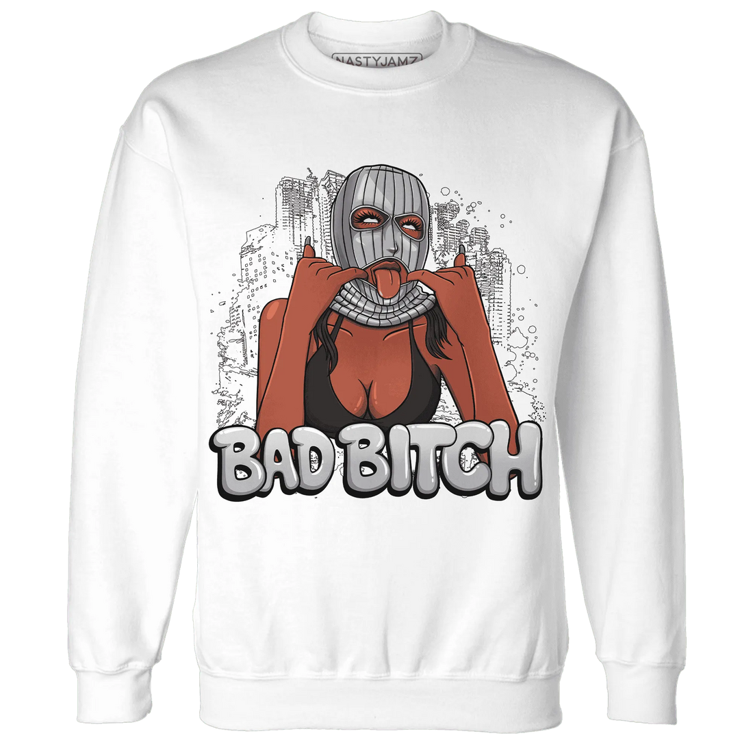 Wolf-Grey-1s-Sweatshirt-Match-Gangster-Bad-Bitch