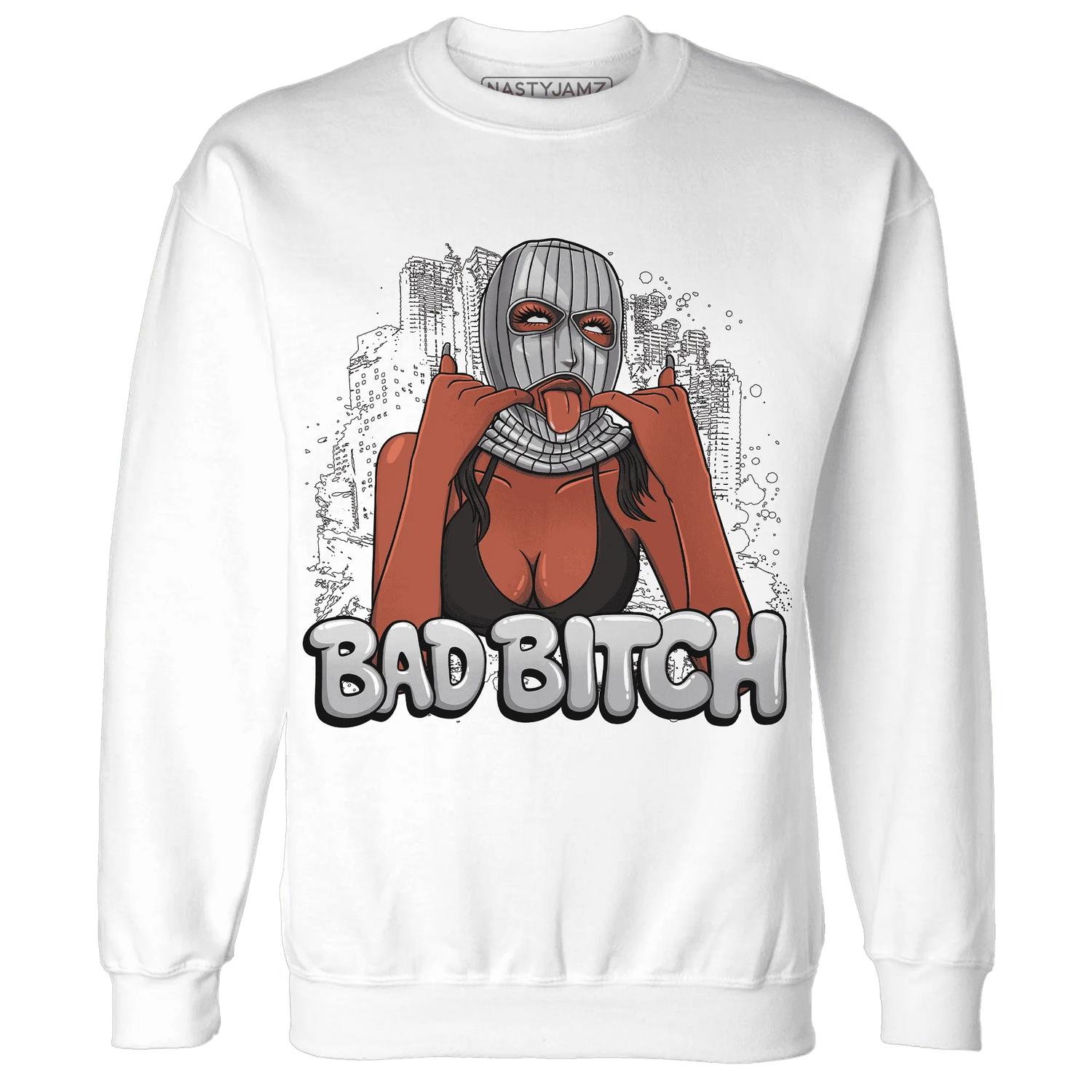 Wolf-Grey-1s-Sweatshirt-Match-Gangster-Bad-Bitch