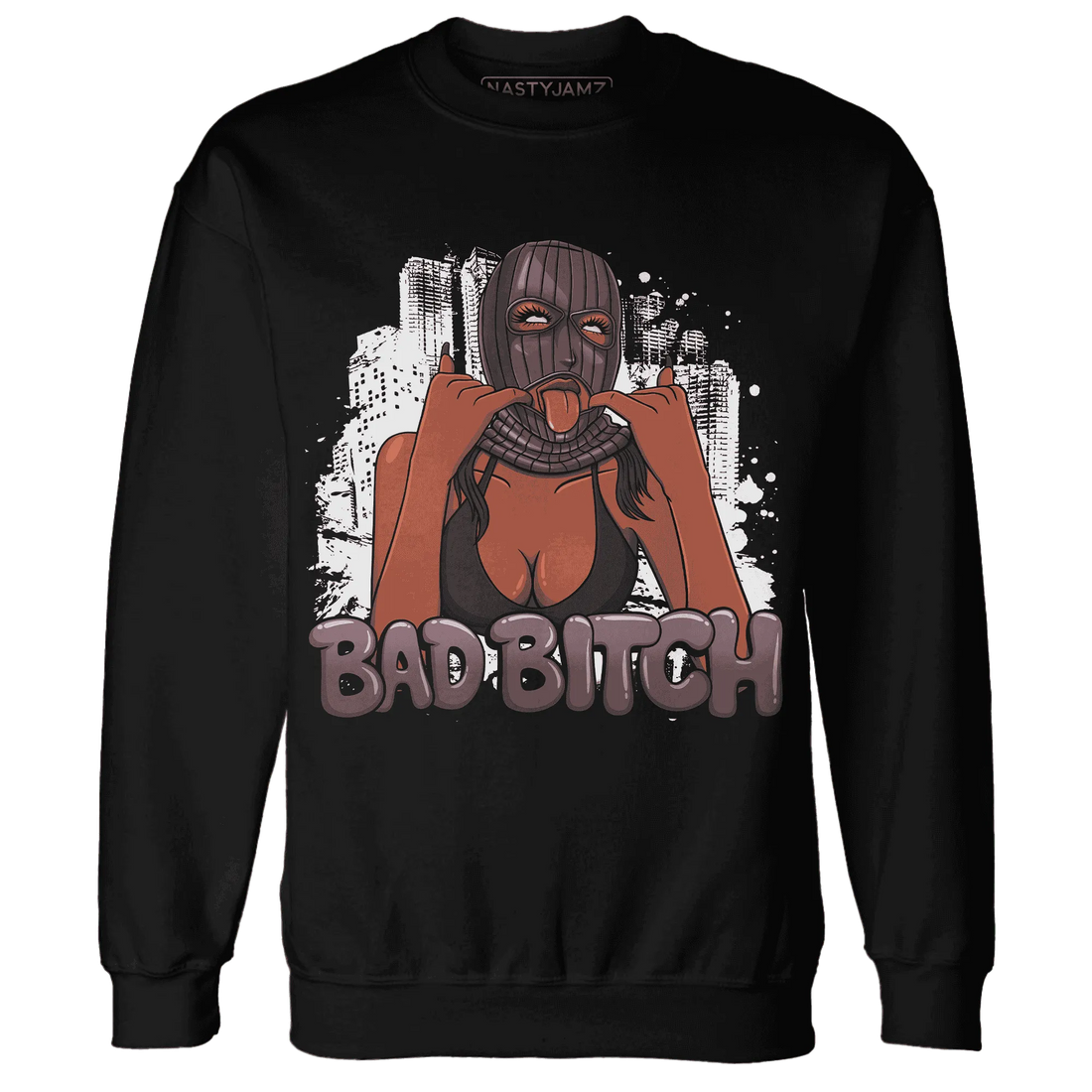 Burgundy-Crush-3s-NastyJamz-Sweatshirt-Match-Gangster-Bad-Bitch