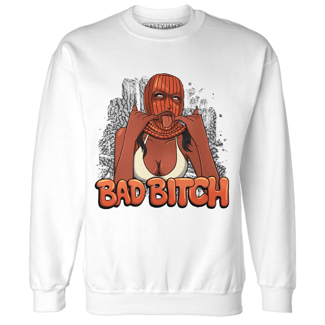 Georgia Peach 3s Sweatshirt Match Gangster Bad Bitch - NastyJamz