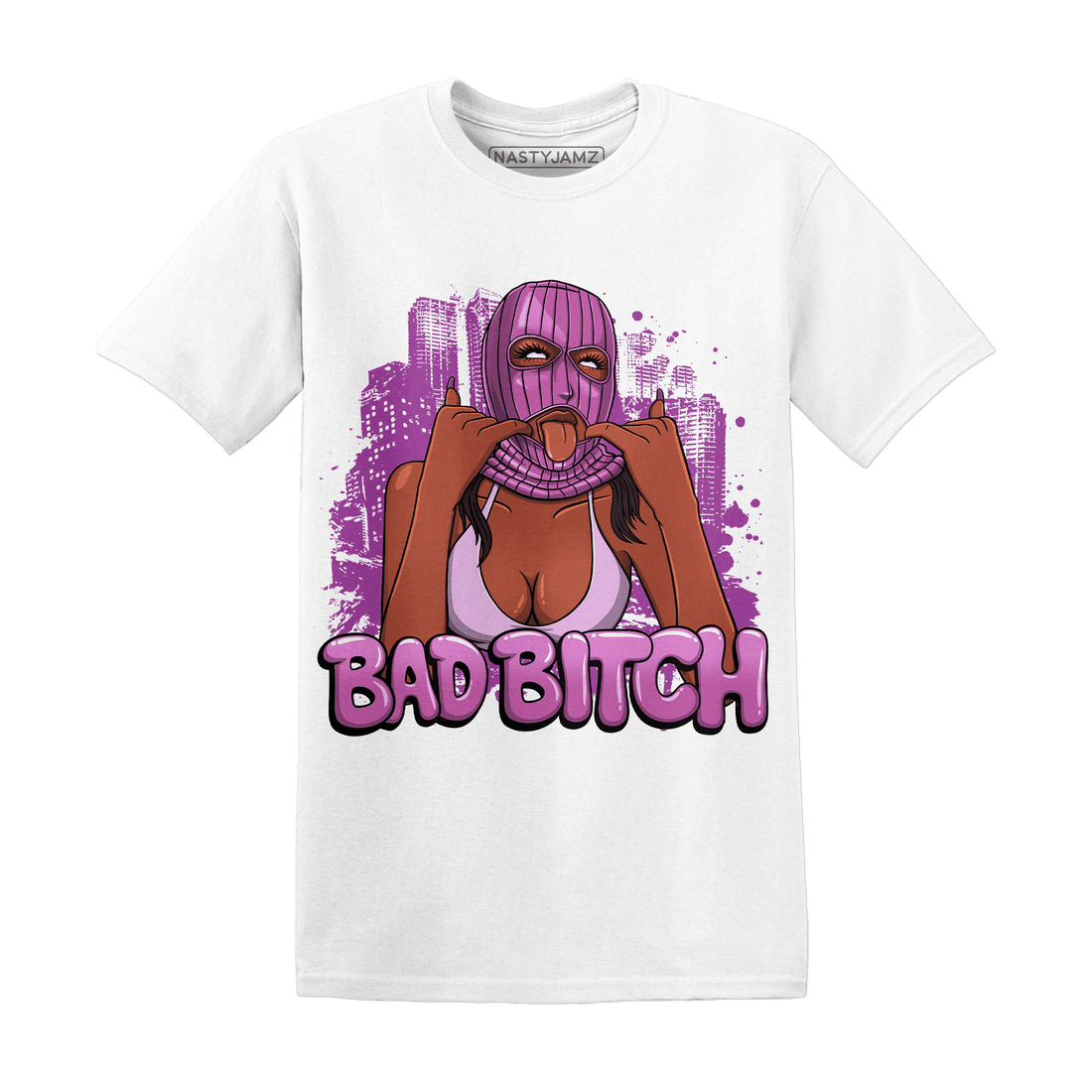 GS Hyper Violet 4s T Shirt Gangster Bad Bitch - NastyJamz