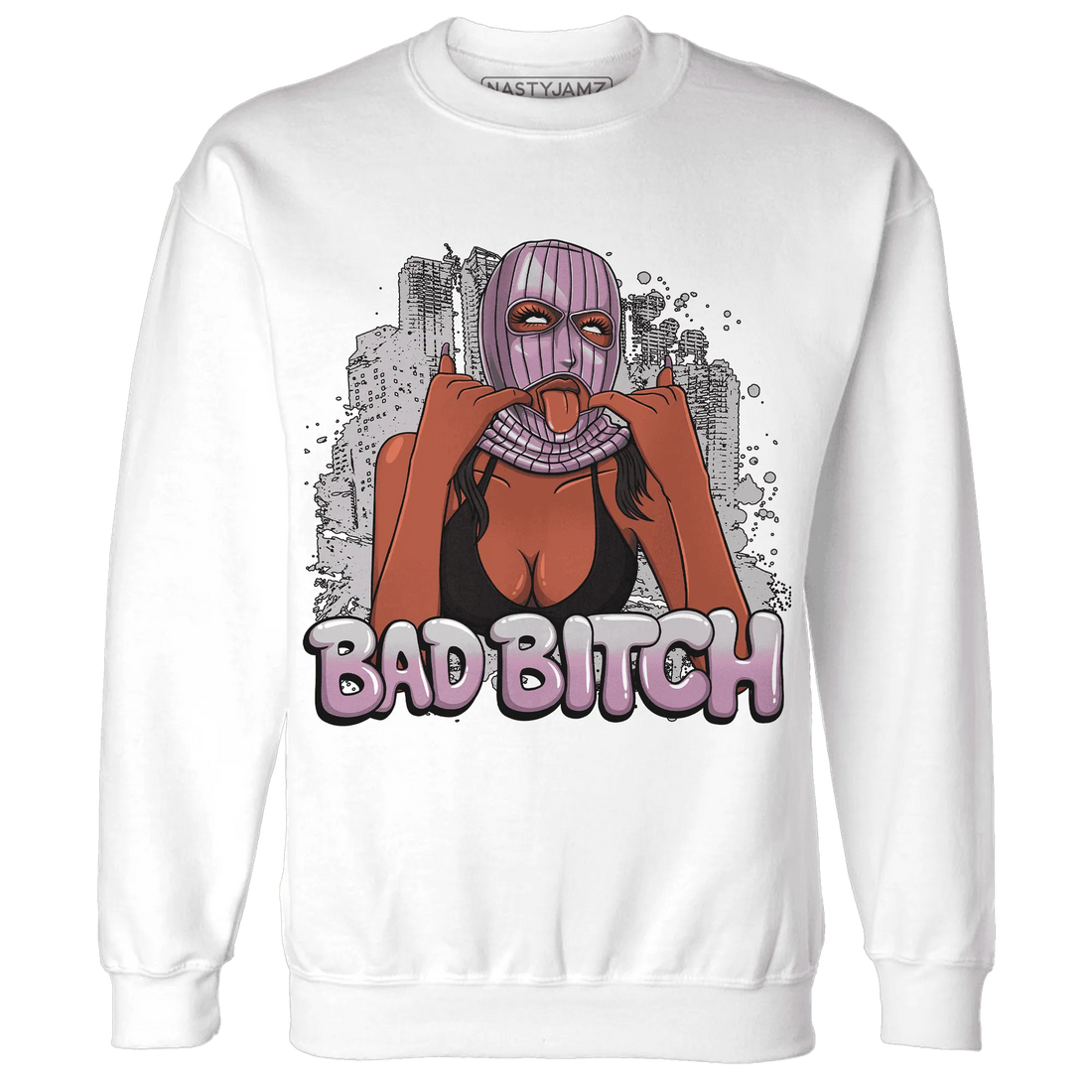 Orchid-Neutral-Grey-Black-White-4s-Sweatshirt-Match-Gangster-Bad-Bitch