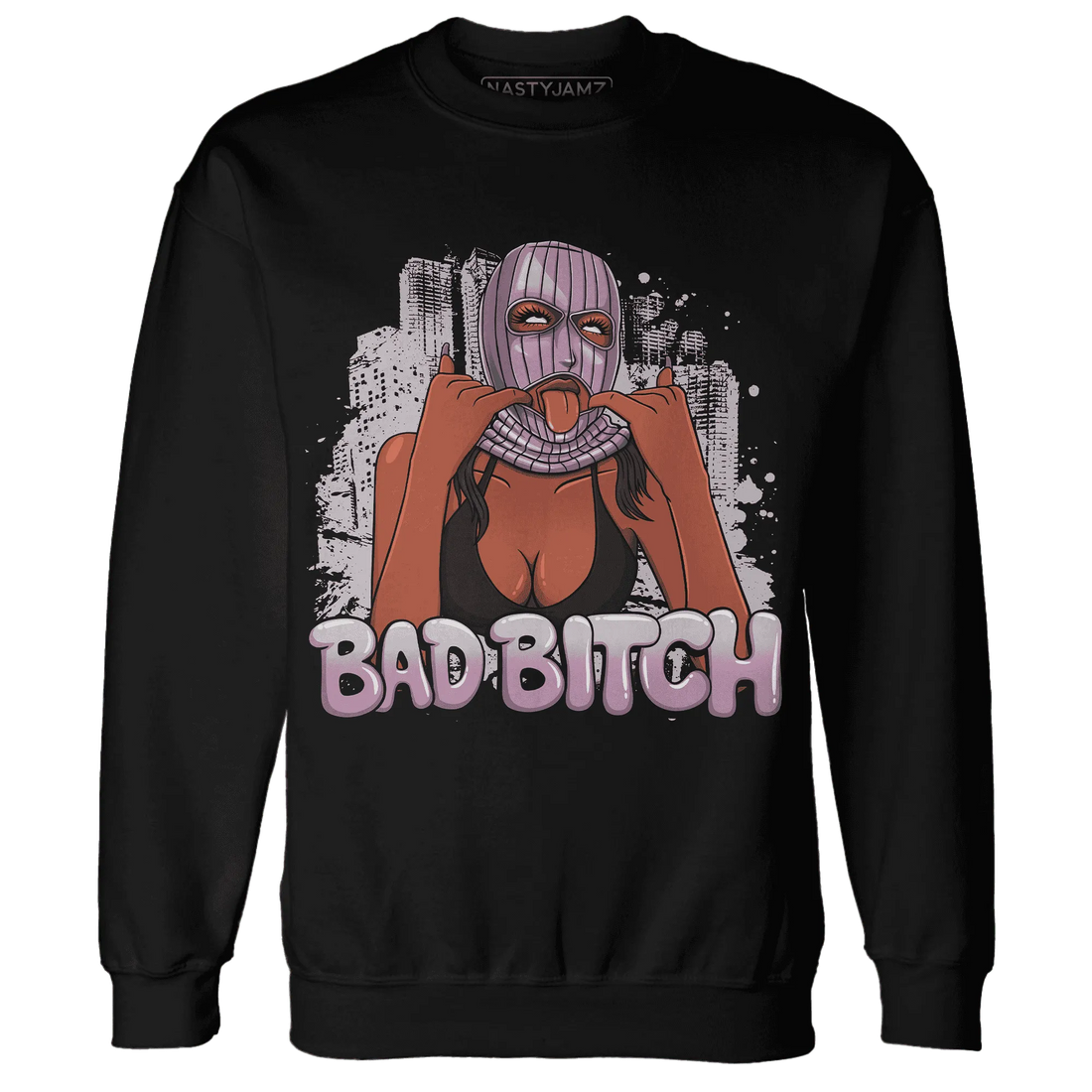Orchid-Neutral-Grey-Black-White-4s-Sweatshirt-Match-Gangster-Bad-Bitch