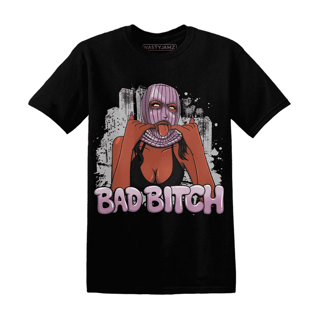 Orchid-Neutral-Grey-Black-White-4s-T-Shirt-Match-Gangster-Bad-Bitch