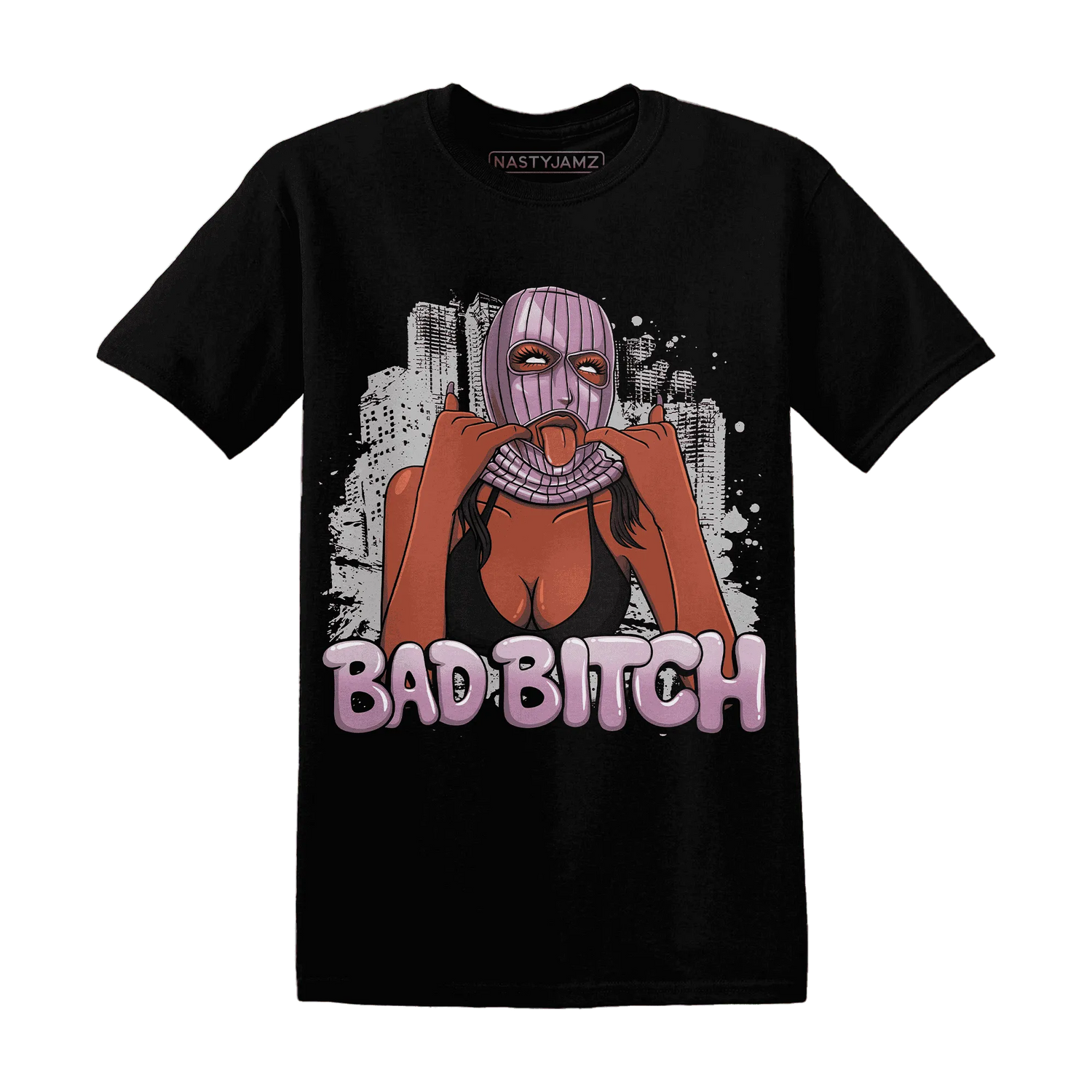 Orchid-Neutral-Grey-Black-White-4s-T-Shirt-Match-Gangster-Bad-Bitch