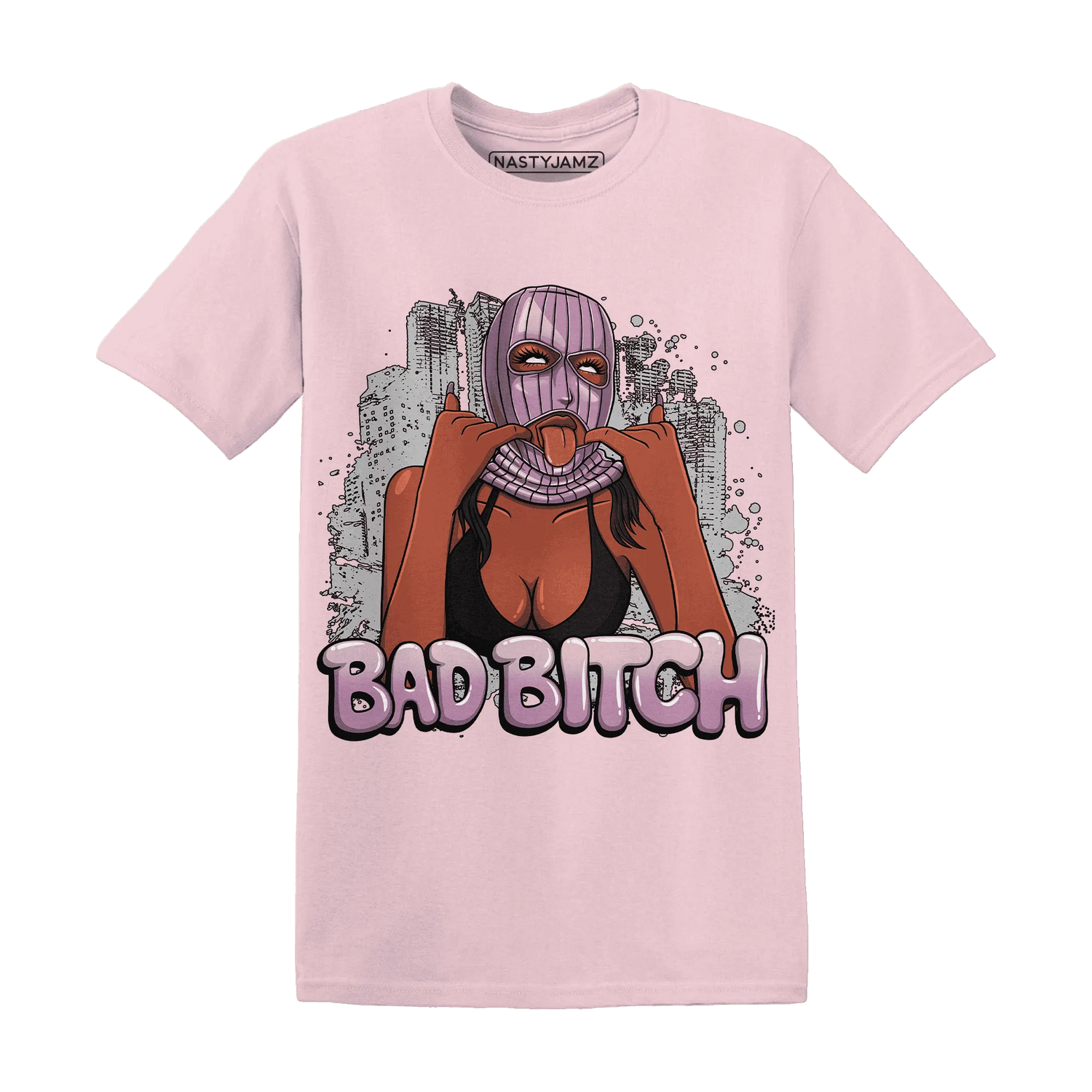 Orchid-Neutral-Grey-Black-White-4s-T-Shirt-Match-Gangster-Bad-Bitch