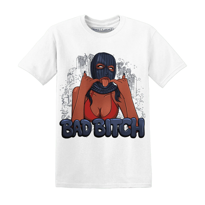 White-Navy-6s-T-Shirt-Match-Gangster-Bad-Bitch