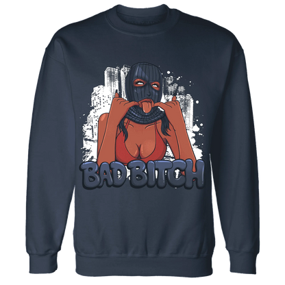 White-Navy-6s-Sweatshirt-Match-Gangster-Bad-Bitch