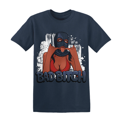 White-Navy-6s-T-Shirt-Match-Gangster-Bad-Bitch