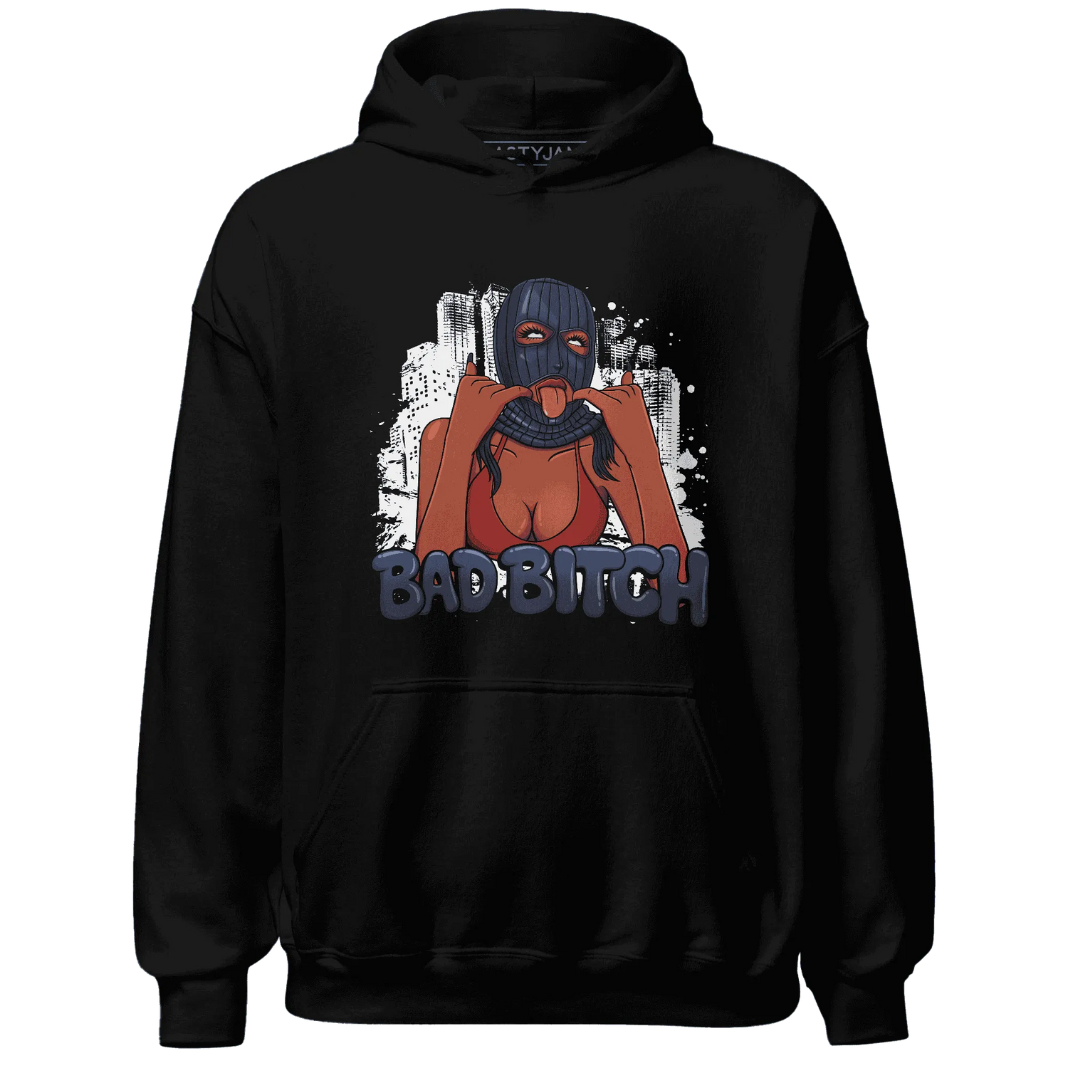White-Navy-6s-Hoodie-Match-Gangster-Bad-Bitch