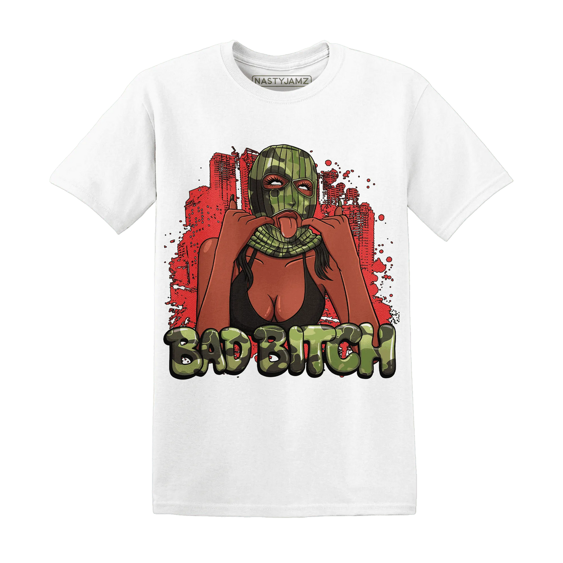 AM-90-Dark-Sage-Solar-Red-T-Shirt-Match-Gangster-Bad-Bitch