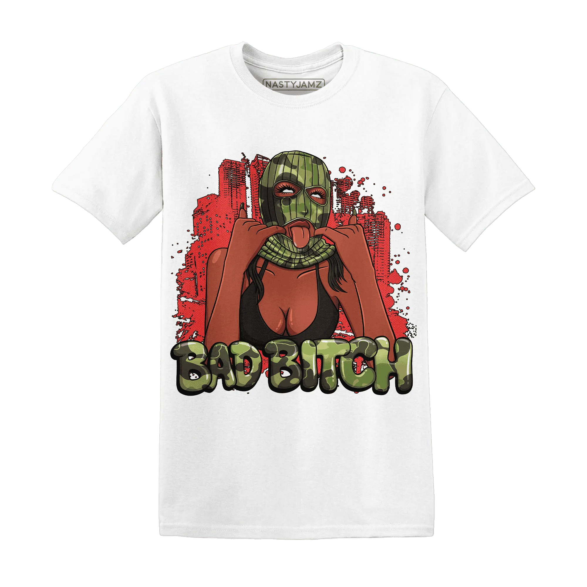 AM-90-Dark-Sage-Solar-Red-T-Shirt-Match-Gangster-Bad-Bitch