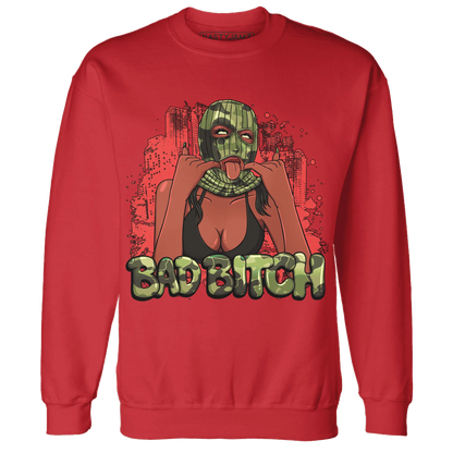 AM-90-Dark-Sage-Solar-Red-Sweatshirt-Match-Gangster-Bad-Bitch