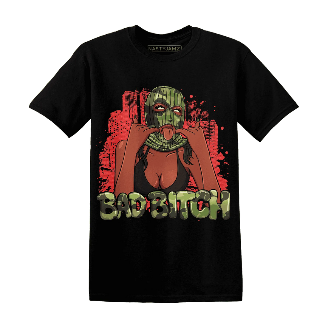 AM-90-Dark-Sage-Solar-Red-T-Shirt-Match-Gangster-Bad-Bitch