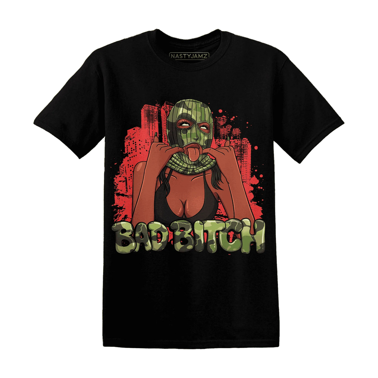 AM-90-Dark-Sage-Solar-Red-T-Shirt-Match-Gangster-Bad-Bitch
