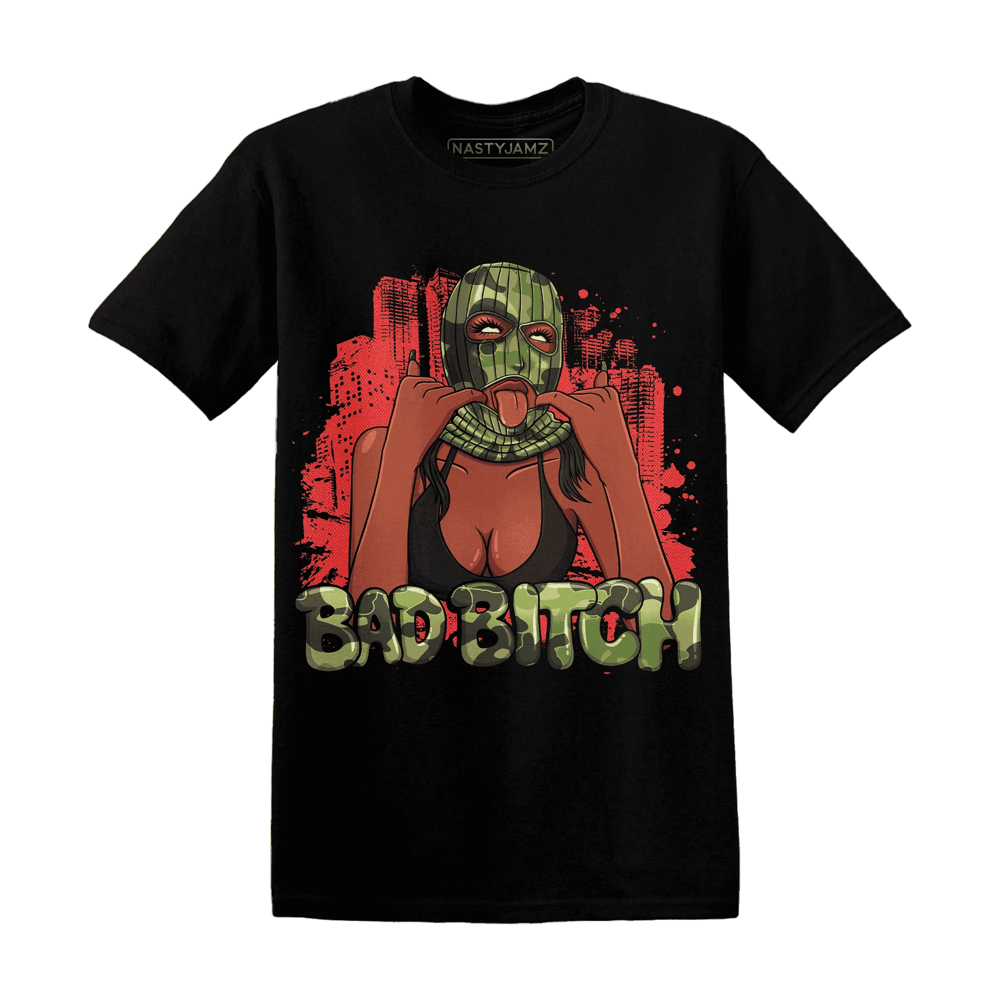 AM-90-Dark-Sage-Solar-Red-T-Shirt-Match-Gangster-Bad-Bitch