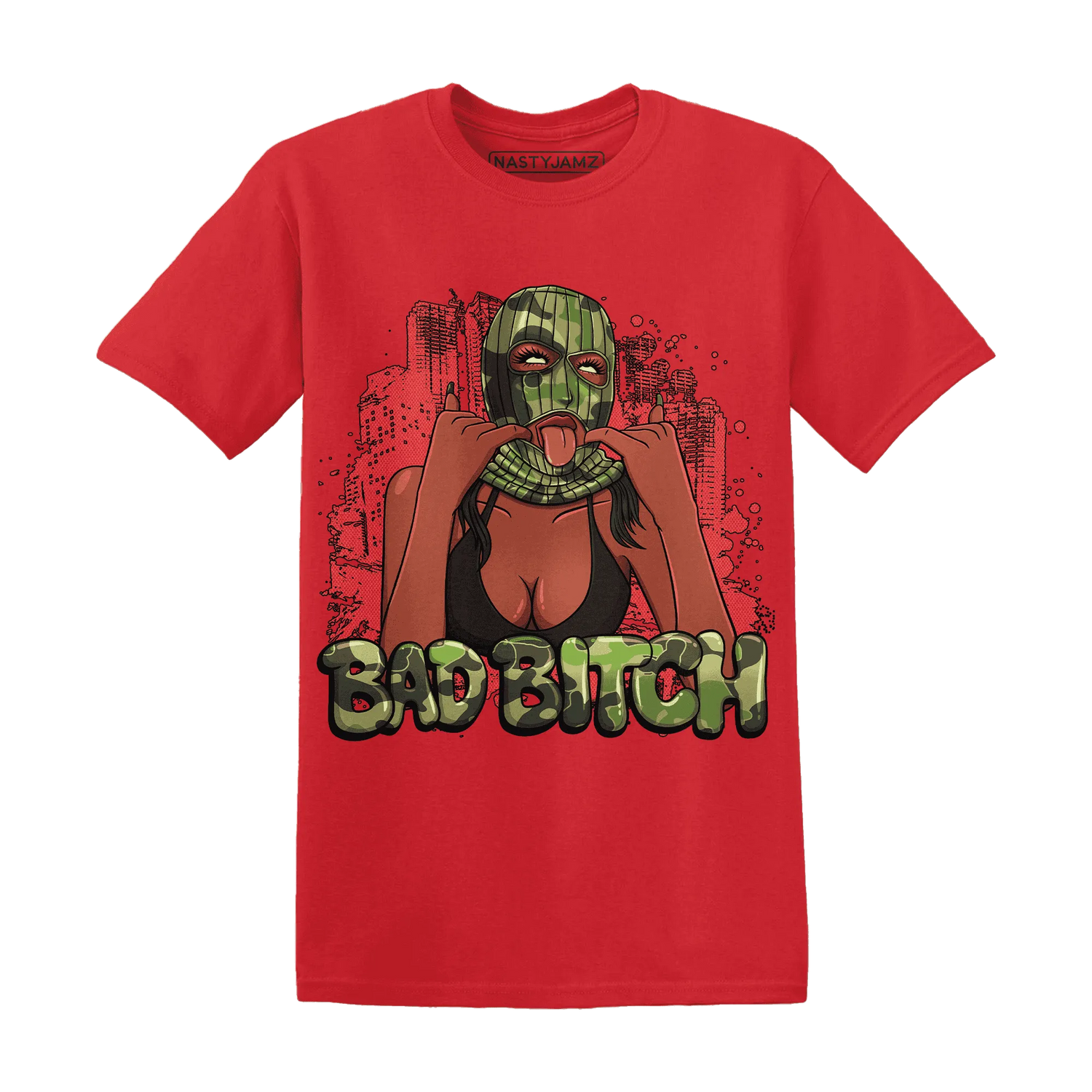 AM-90-Dark-Sage-Solar-Red-T-Shirt-Match-Gangster-Bad-Bitch