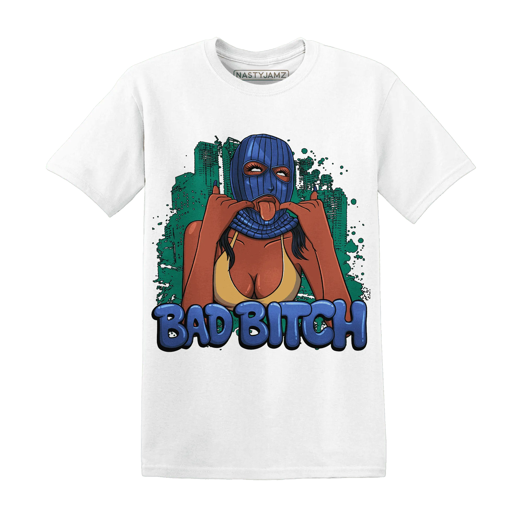 Dunk-Hyper-Royal-Malachite-T-Shirt-Match-Gangster-Bad-Bitch