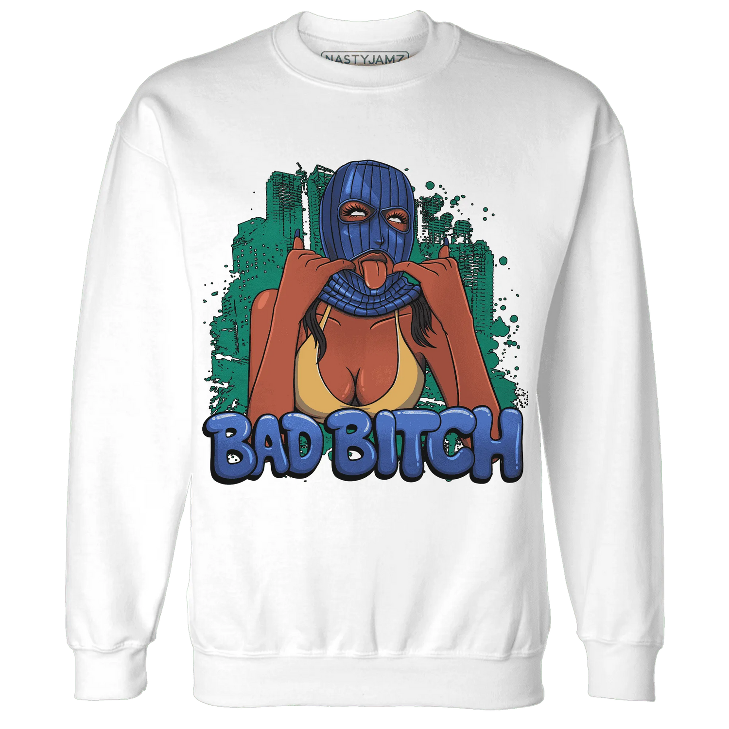 Dunk-Hyper-Royal-Malachite-Sweatshirt-Match-Gangster-Bad-Bitch