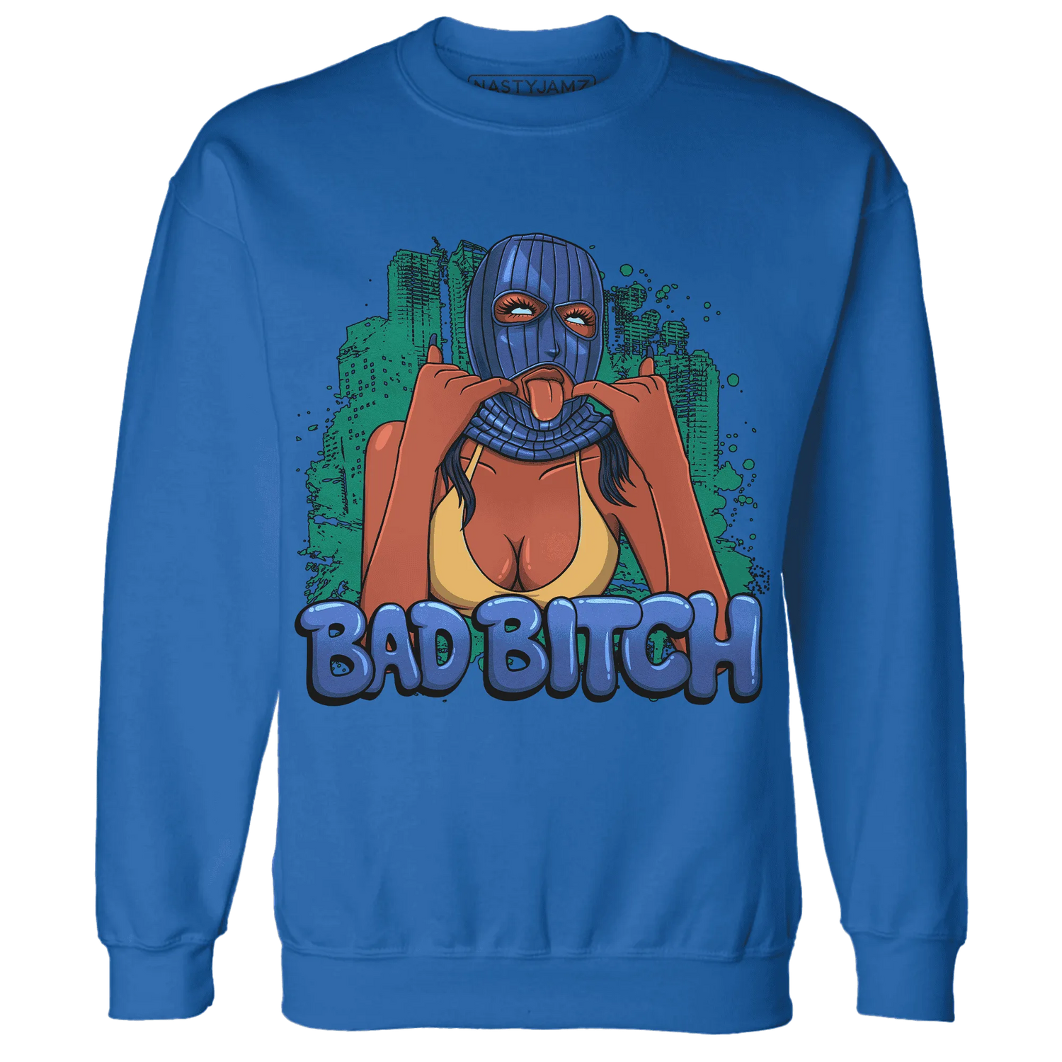 Dunk-Hyper-Royal-Malachite-Sweatshirt-Match-Gangster-Bad-Bitch