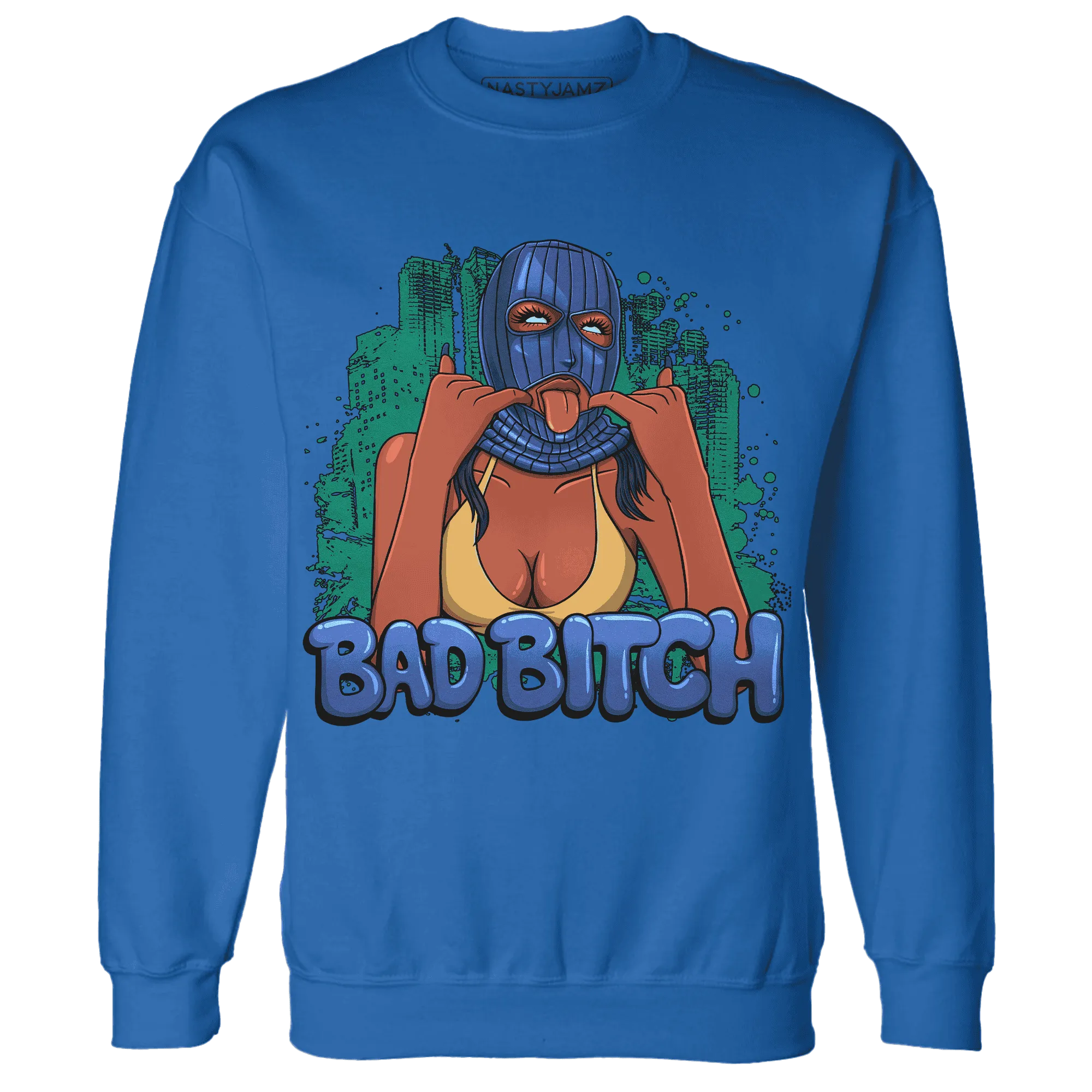 Dunk-Hyper-Royal-Malachite-Sweatshirt-Match-Gangster-Bad-Bitch