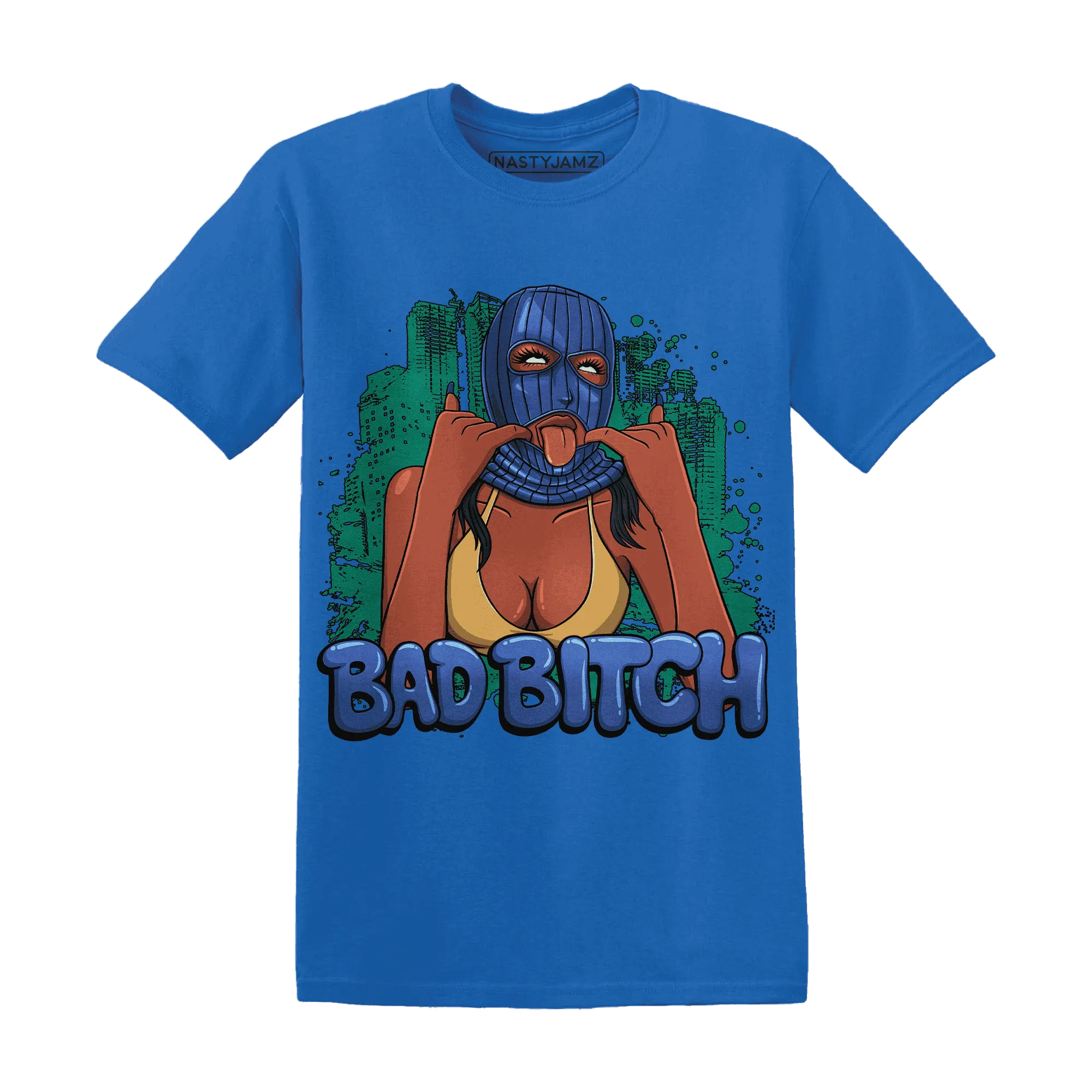 Dunk-Hyper-Royal-Malachite-T-Shirt-Match-Gangster-Bad-Bitch