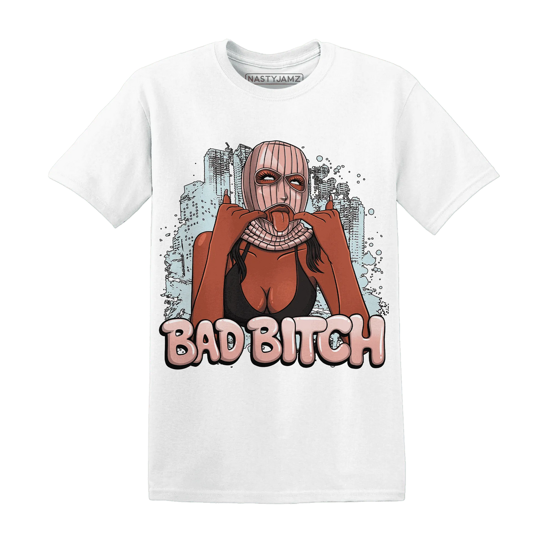 Dunk-Low-Glacier-Blue-Arctic-Orange-T-Shirt-Match-Gangster-Bad-Bitch