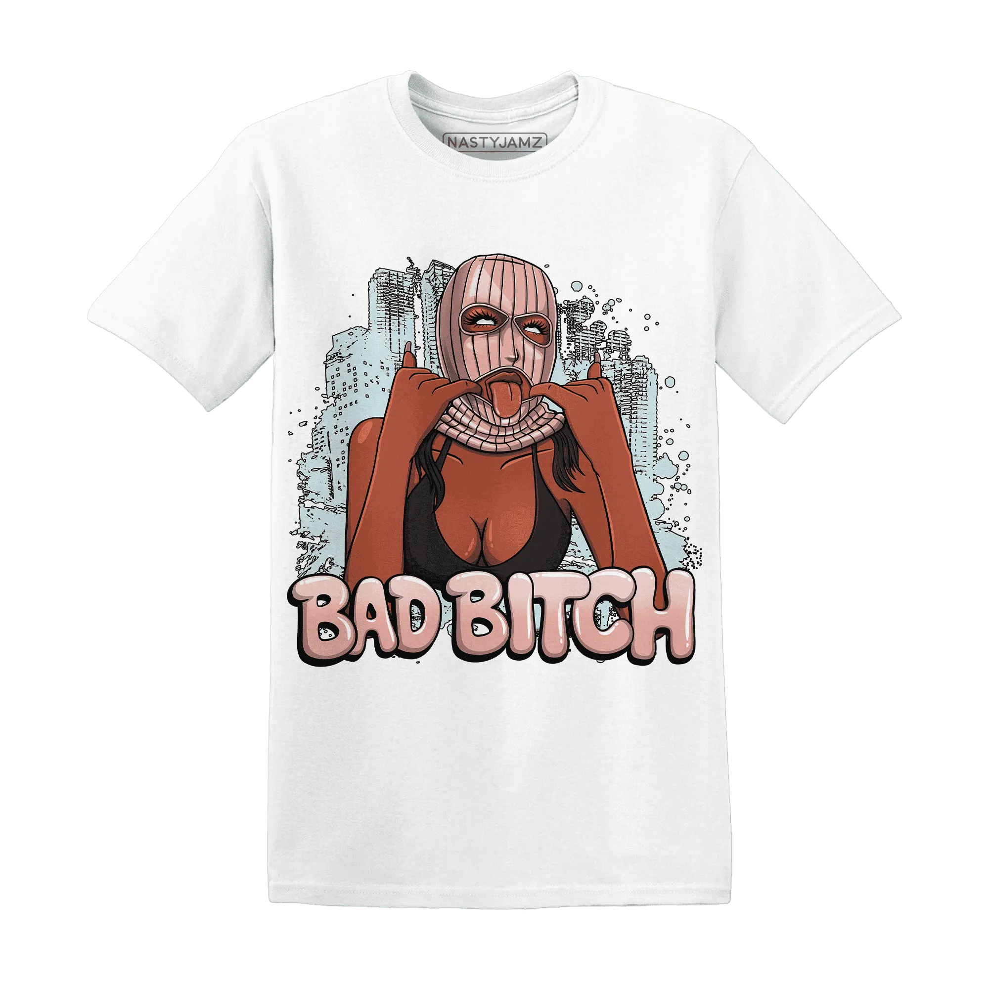 Dunk-Low-Glacier-Blue-Arctic-Orange-T-Shirt-Match-Gangster-Bad-Bitch