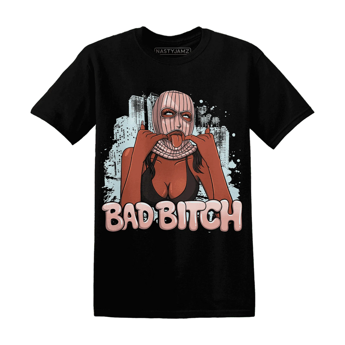 Dunk-Low-Glacier-Blue-Arctic-Orange-T-Shirt-Match-Gangster-Bad-Bitch