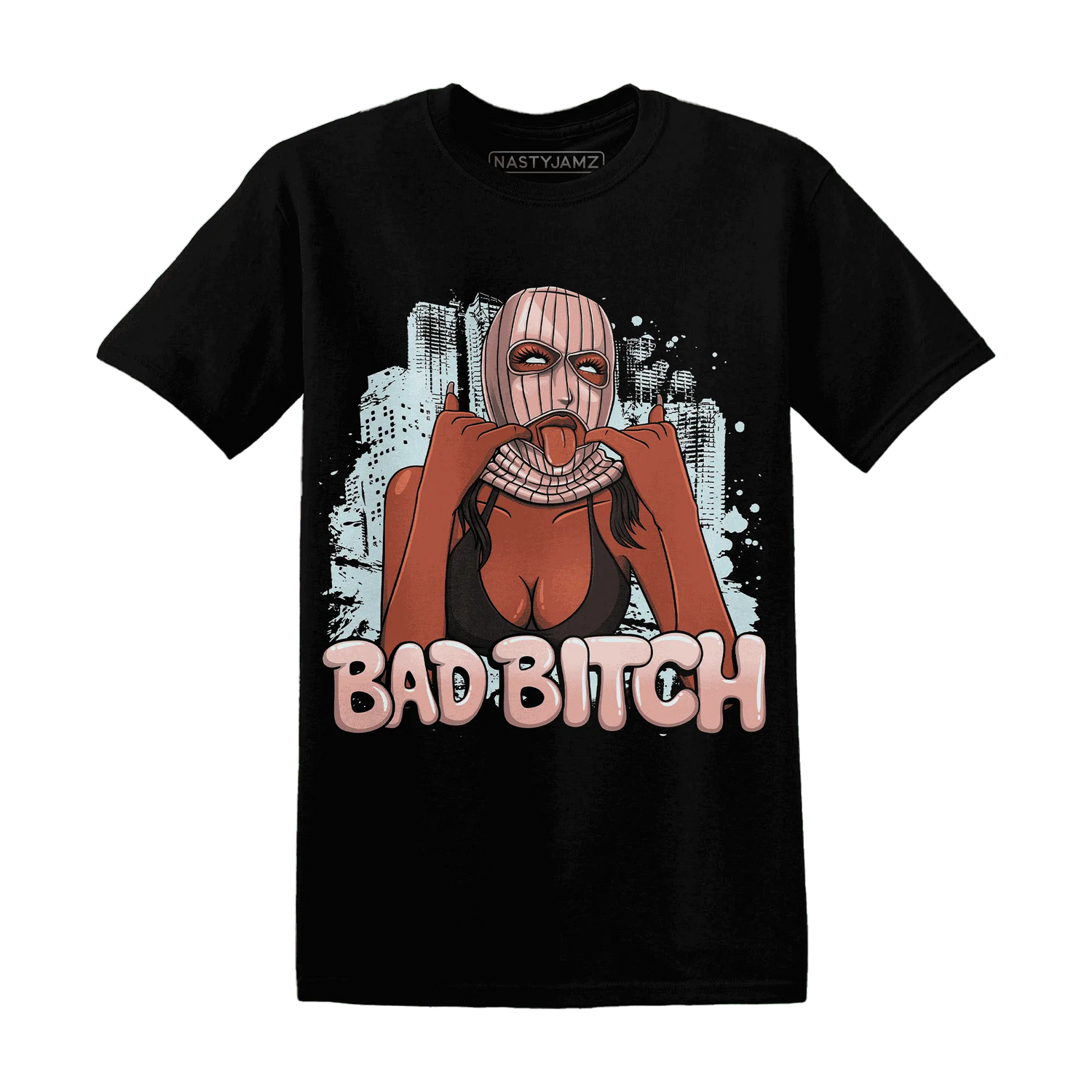 Dunk-Low-Glacier-Blue-Arctic-Orange-T-Shirt-Match-Gangster-Bad-Bitch
