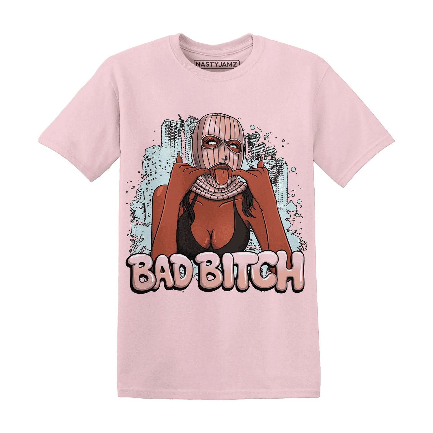 Dunk-Low-Glacier-Blue-Arctic-Orange-T-Shirt-Match-Gangster-Bad-Bitch