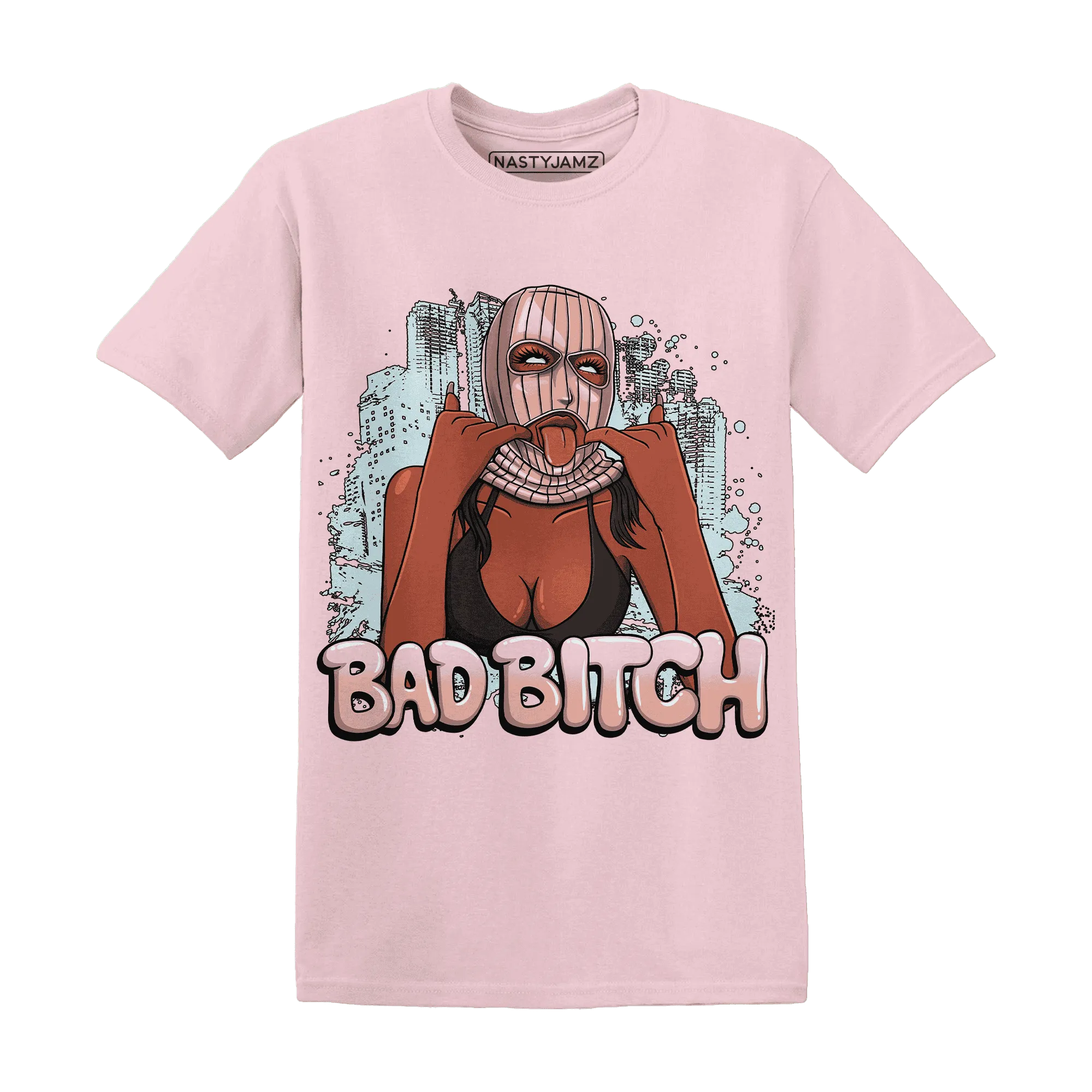 Dunk-Low-Glacier-Blue-Arctic-Orange-T-Shirt-Match-Gangster-Bad-Bitch
