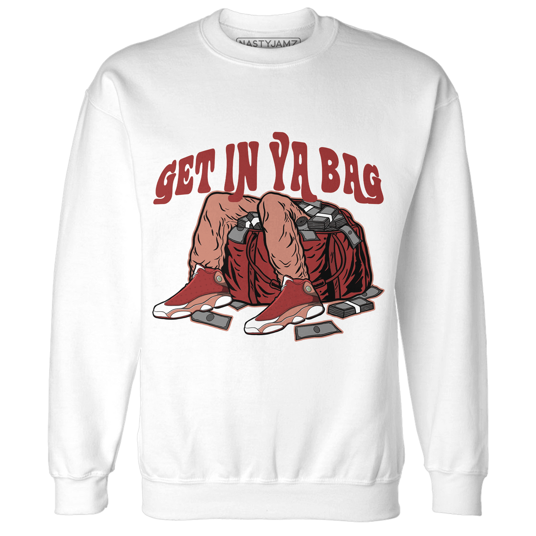 Dune Red 13s Sweatshirt Match Get In Ya Bag - NastyJamz