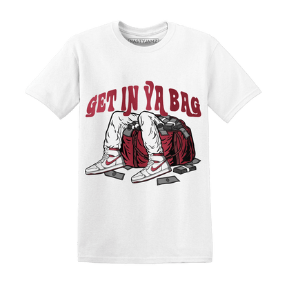 High 85 Metallic Burgundy 1s T Shirt Match Get In Ya Bag - NastyJamz