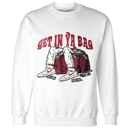 High 85 Metallic Burgundy 1s Sweatshirt Match Get In Ya Bag - NastyJamz