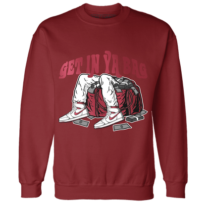 High 85 Metallic Burgundy 1s Sweatshirt Match Get In Ya Bag - NastyJamz