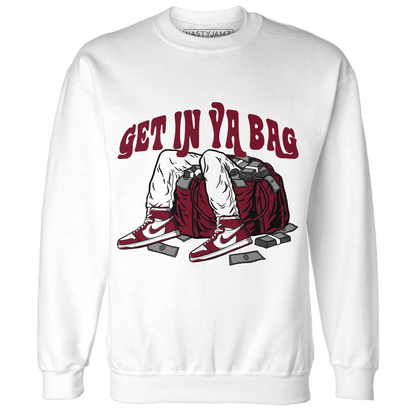 High White Team Red 1s Sweatshirt Match Get In Ya Bag - NastyJamz