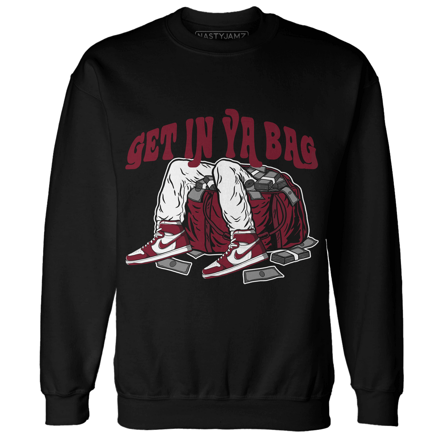 High White Team Red 1s Sweatshirt Match Get In Ya Bag - NastyJamz