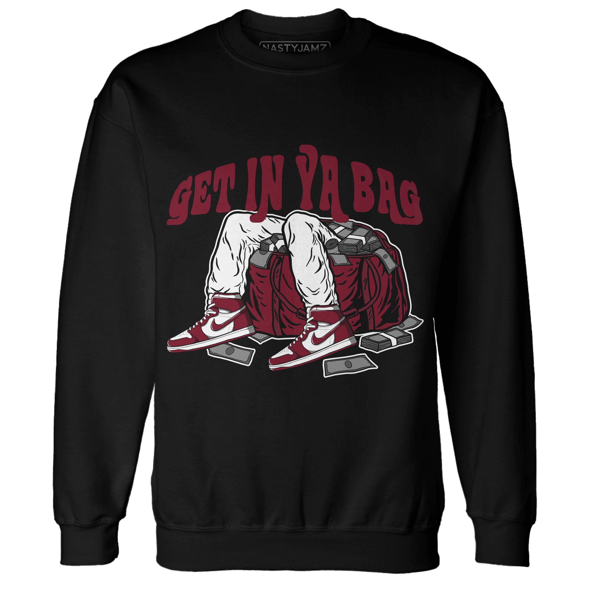 High White Team Red 1s Sweatshirt Match Get In Ya Bag - NastyJamz