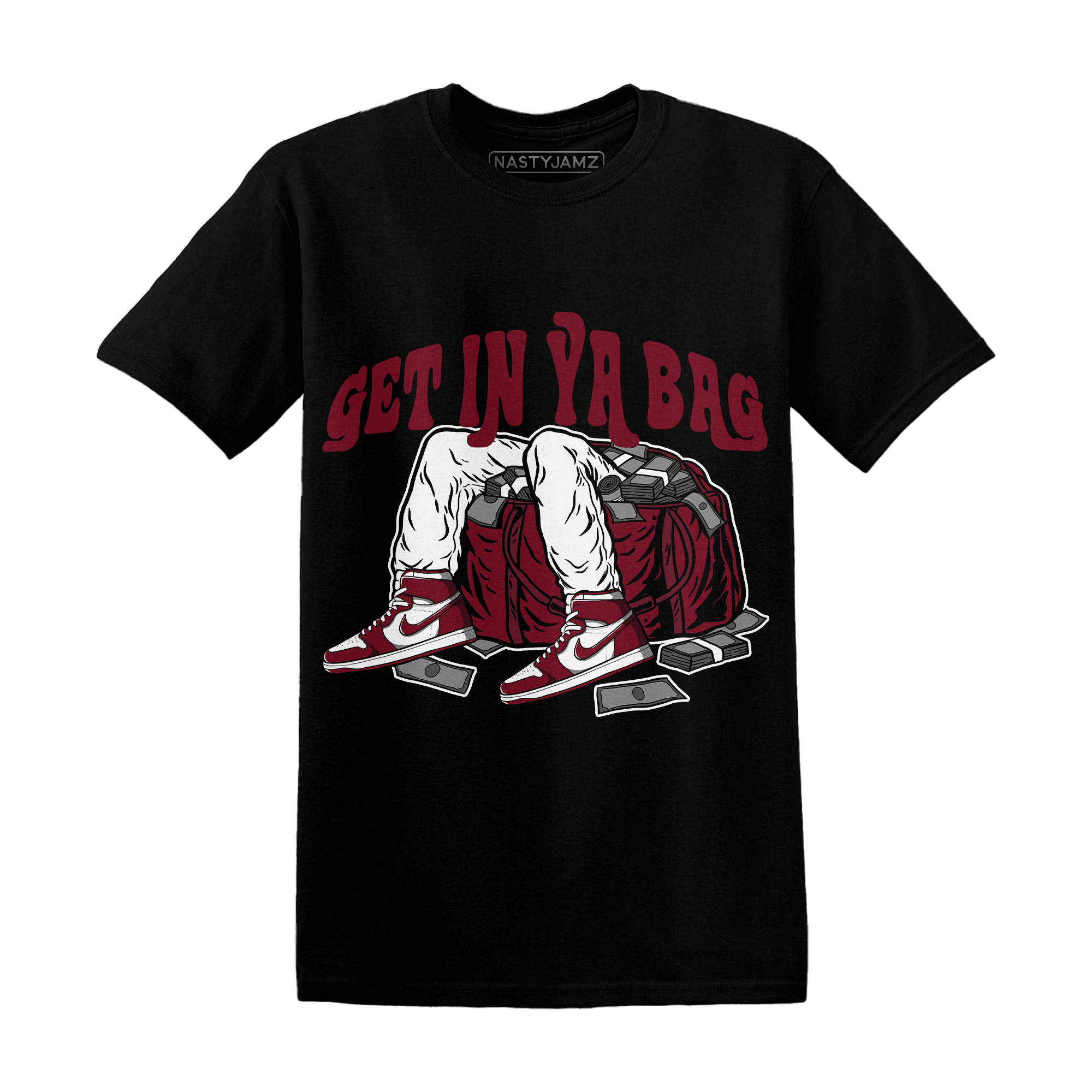 High White Team Red 1s T Shirt Match Get In Ya Bag - NastyJamz