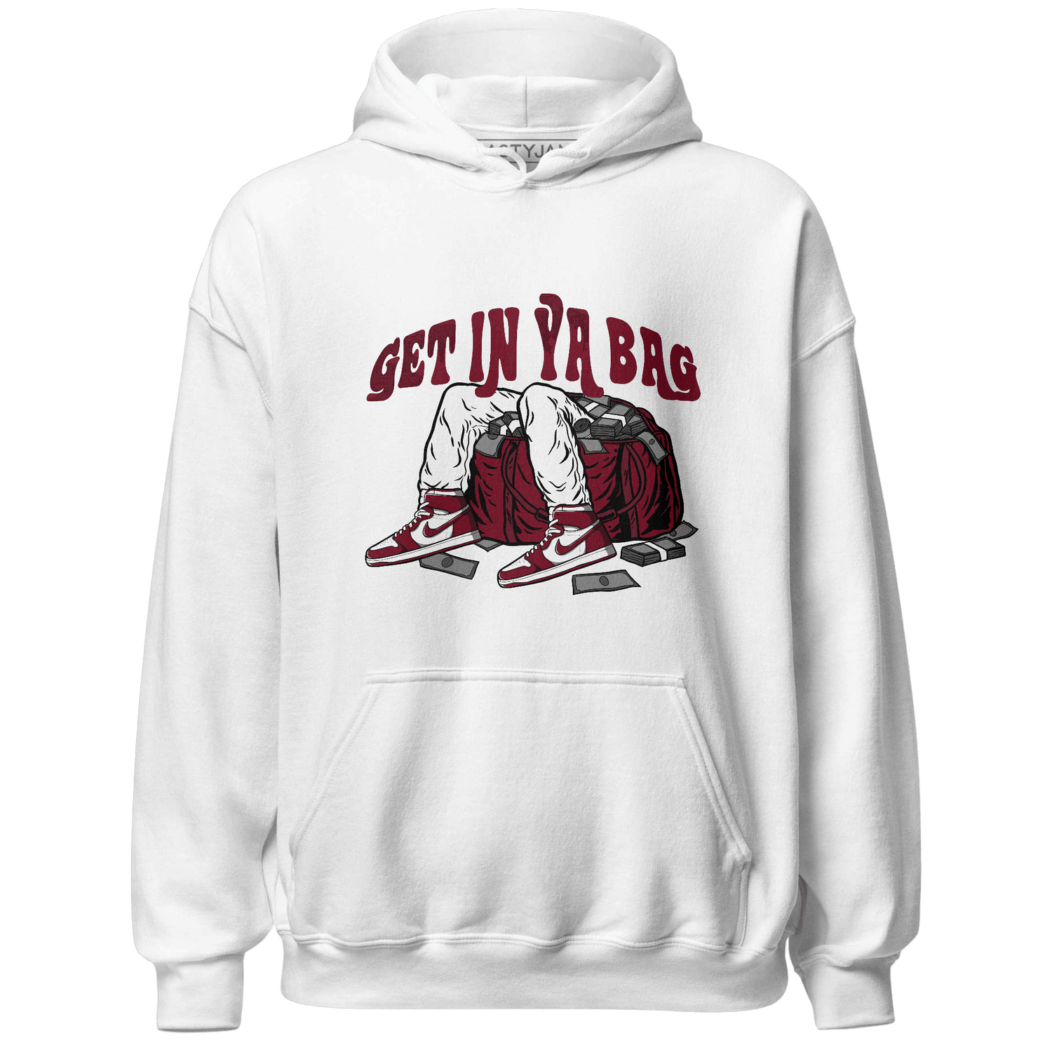 High White Team Red 1s Hoodie Match Get In Ya Bag - NastyJamz