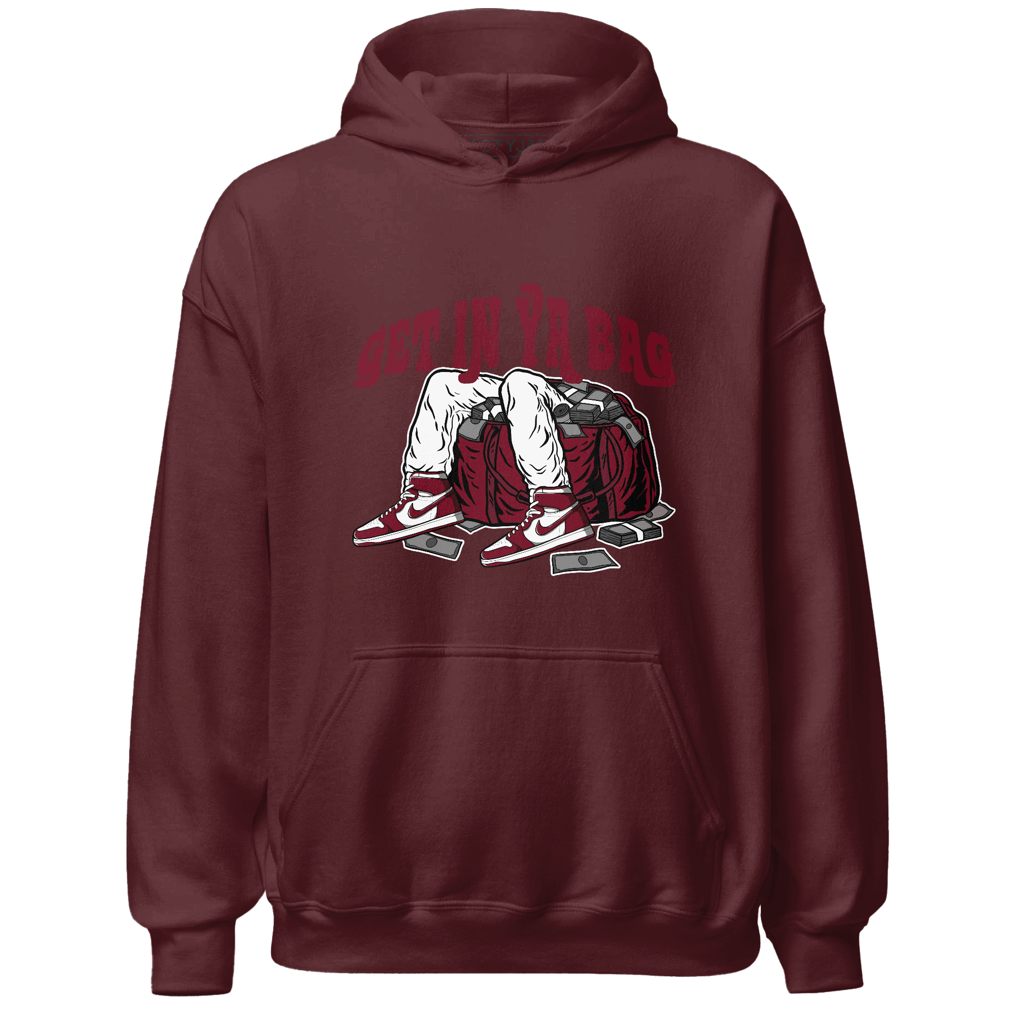 High White Team Red 1s Hoodie Match Get In Ya Bag - NastyJamz